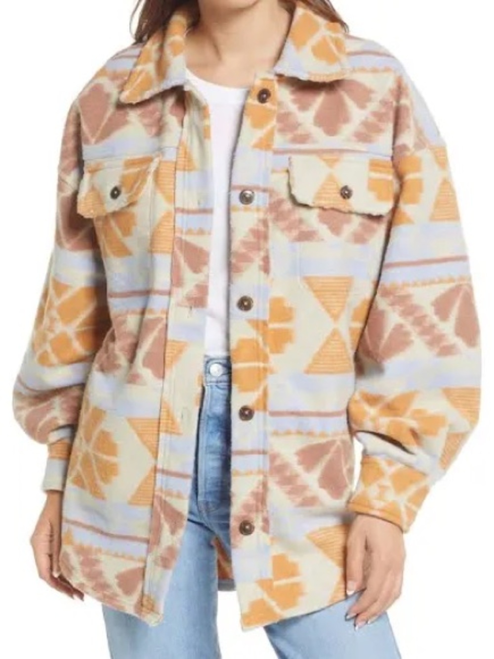Free People Ruby Jacquard Jacket in Sedona size small